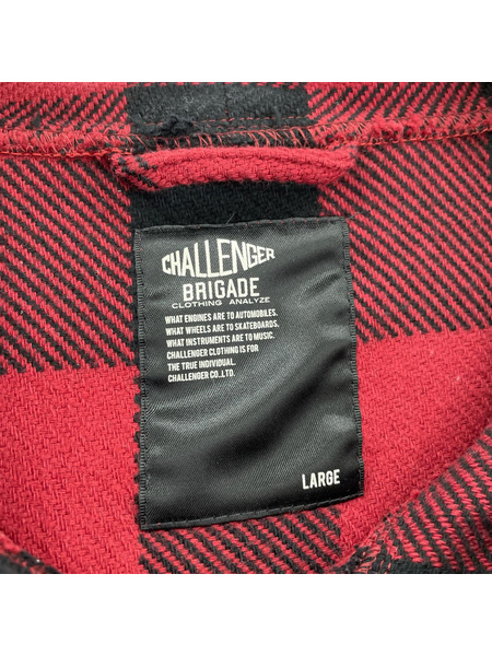 CHALLENGER ジャケット MULTI POCKET ANORAK チェックアノラック (L)
