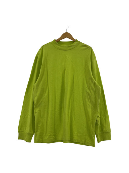 Supreme mockneck L/S Tee ロンT ボーダー 緑 XL