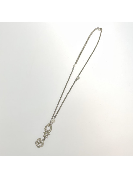 ココマーク カメリア スター ラインストーンネックレス