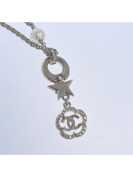 ココマーク カメリア スター ラインストーンネックレス