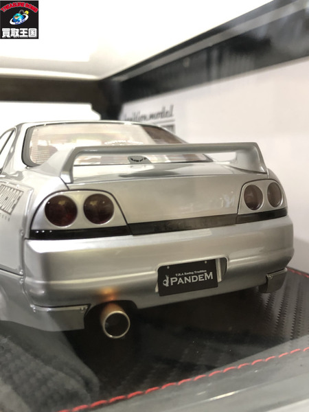 1/18スケールカー イグニッションモデル PANDEM GT-R(BCNR33) シルバー RB26DETTエンジン付属[値下]