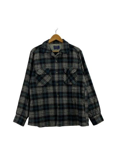 PENDLETON 長袖シャツ チェックシャツ グレー 青