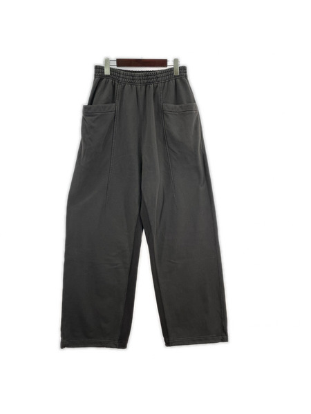 Call GARMENT DYED WIDE SWEAT TROUSERS チャコール (2) タグ付キ
