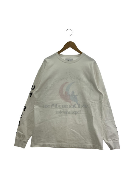 TAIN BIPOLAR LONG SLEEVE T-SHIRTS（M）ホワイト