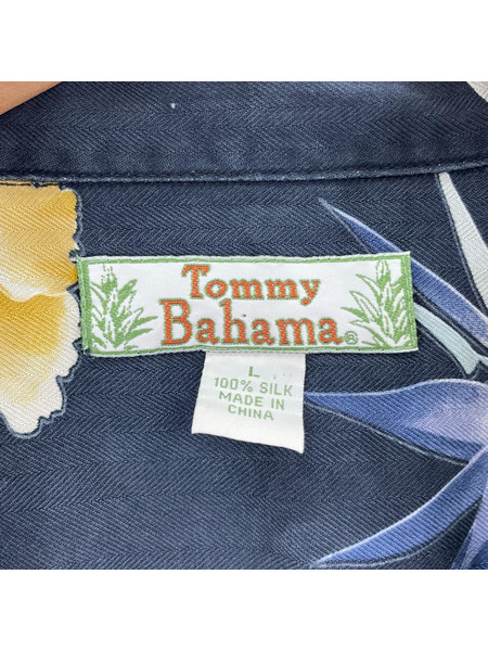 Tommy Bahama 半袖シャツ アロハ シルク (L)
