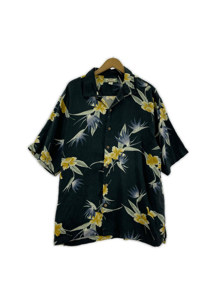Tommy Bahama 半袖シャツ アロハ シルク (L)
