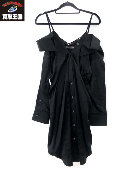 Alexander Wang SILK SHALL MUSE OFFSHOULDER DRESS