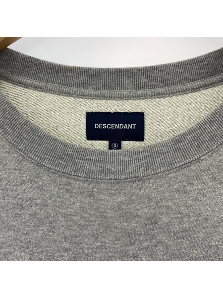 DESCENDANT PE CREW NECK (3) GRAY