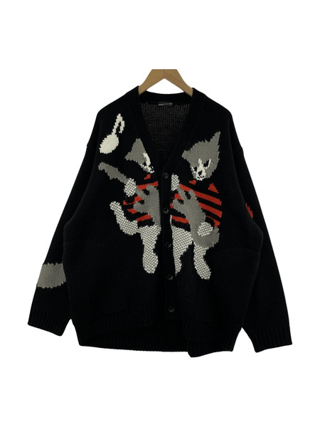 LAD MUSICIAN 23AW GUITAR CAT CARDIGAN (44)