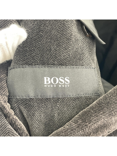 HUGO BOSS ベロアテーラードジャケット  茶