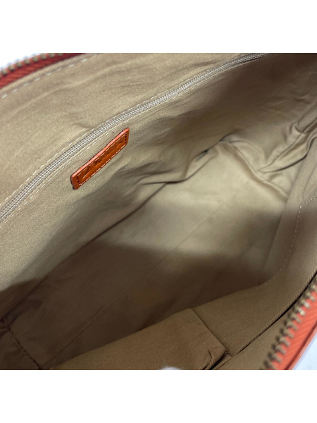 Dakota ショルダーバッグ 型押シ ブラウン