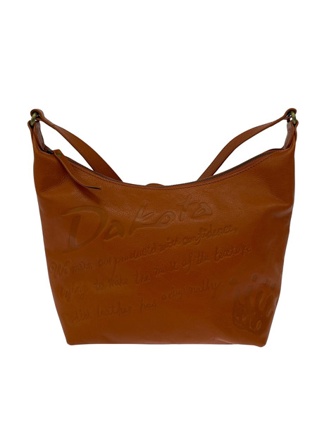 Dakota ショルダーバッグ 型押シ ブラウン