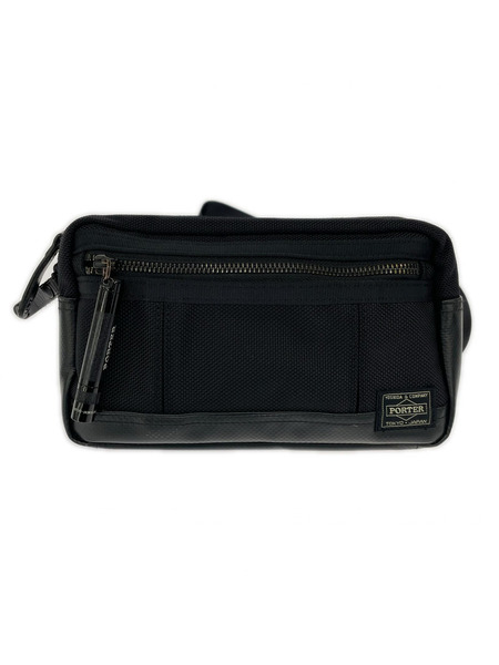 PORTER ボディバッグ HEAT WAIST BAG BLK