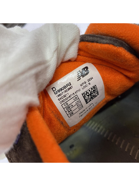 NEW BALANCE 990 USA製 ローカットスニーカー 28.0 ブラウン M990BR2