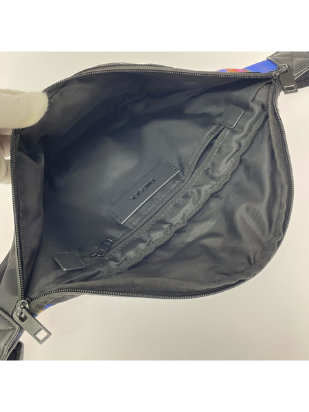 DIESEL ボディバッグ マルチカラーウエストポーチ BLK