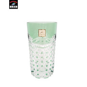 江戸切子グラス カガミクリスタルロックグラス2835緑 