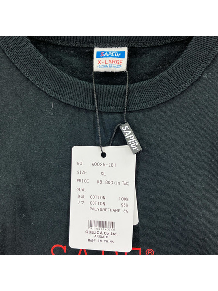 SAPeur 半袖Tシャツ・カットソー MASATOSHI HAMADA S/S TEE BLK XL