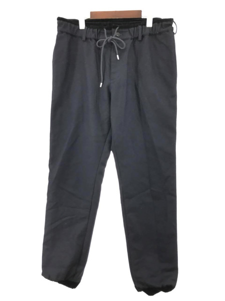 sacai MELTON EASY PANTS 19-02045M 4 ブラック｜商品番号 ...