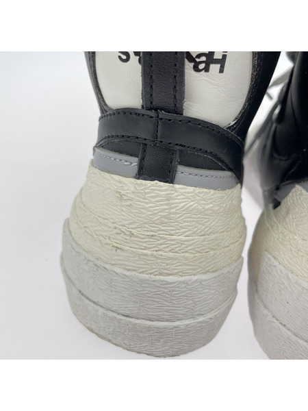 NIKE/Sacai/BLAZER MID/BLACK GRAY WHITE/27.5cm/BV0072-002