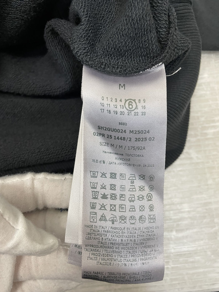 MM6 25AW REFLECTOR HOODIE M 黒