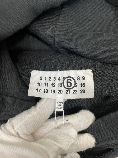 MM6 25AW REFLECTOR HOODIE M 黒