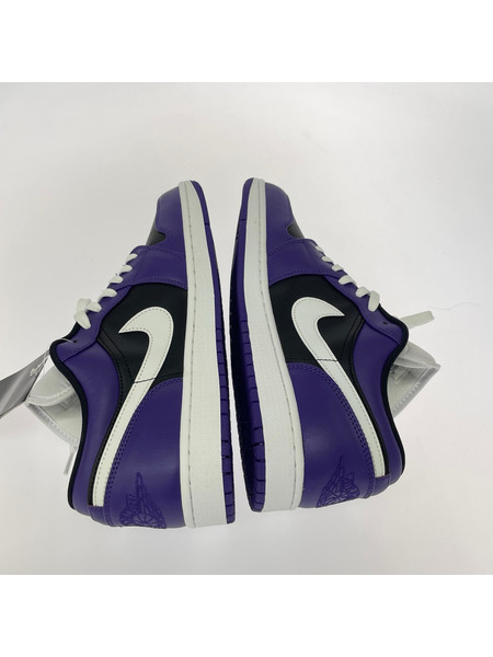 NIKE スニーカー AIR JORDAN 1LOW 黒 紫 29cm