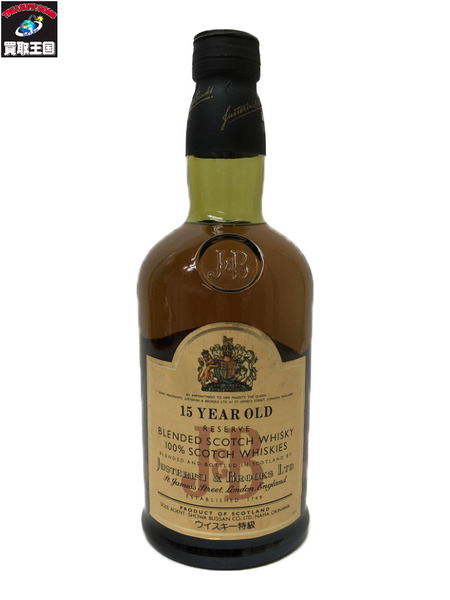 J＆B JUSTERINI＆BROOKS LTD 15 YEARS OLD 750ml 