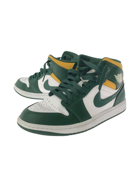 NIKE AIR JOURDAN 1 MID NOBEL GREEN/POLLEN/WHITE 26.0cm