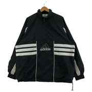 adidas PO ナイロン ハーフジップジャケット ブラック