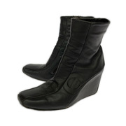 ブーツ ウエッジ、37,茶