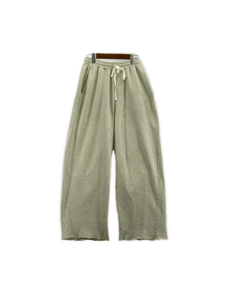 ANCELLM パンツ スウェットパンツ ラメ加工 白 (1)