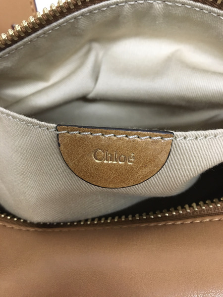 Chloe SAM サム ミニボストン ショルダーバッグ 茶