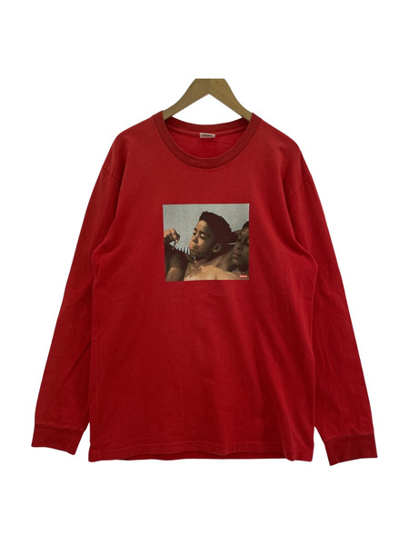 Supreme 15SS KIDS20th BLUNT L/S TEE 赤 (L）