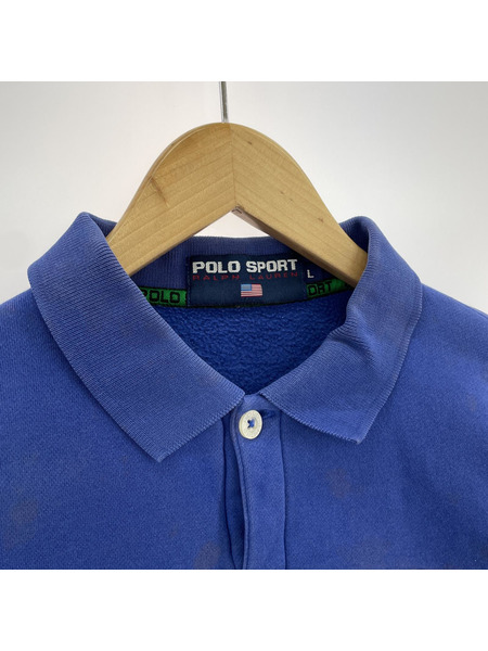 POLO SPORTS 90s ポロL/Sスウェット 青