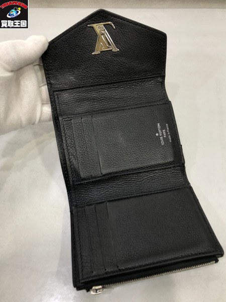 LV　ルイヴィトン　ポルトフォイユ　ロックミニ　ミー　黒　ホック難有