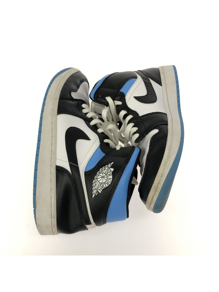 NIKE AirJordan1 Mid Black/University Blue (29.0cm)