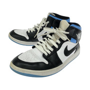 NIKE AirJordan1 Mid Black/University Blue (29.0cm)