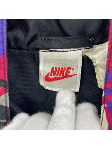 NIKE ブルゾン・ジャンパー 銀タグ 総柄ナイロンジャケット