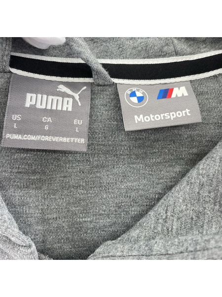 PUMA パーカー(ジップアップ) BMW Motosport グレー
