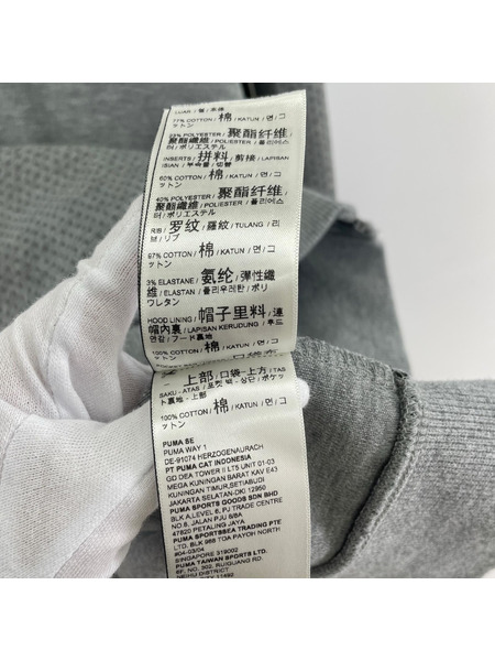PUMA パーカー(ジップアップ) BMW Motosport グレー