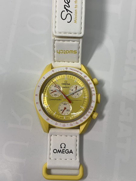 OMEGA×swatch MISSION TO THE SUN SO33J100 ムーンスウォッチ スピードマスター オメガ スウォッチ 腕時計 イエロー文字盤[値下]