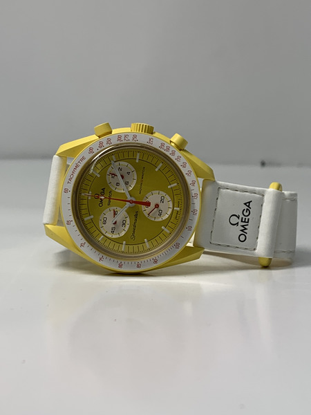 OMEGA×swatch MISSION TO THE SUN SO33J100 ムーンスウォッチ スピードマスター オメガ スウォッチ 腕時計 イエロー文字盤[値下]