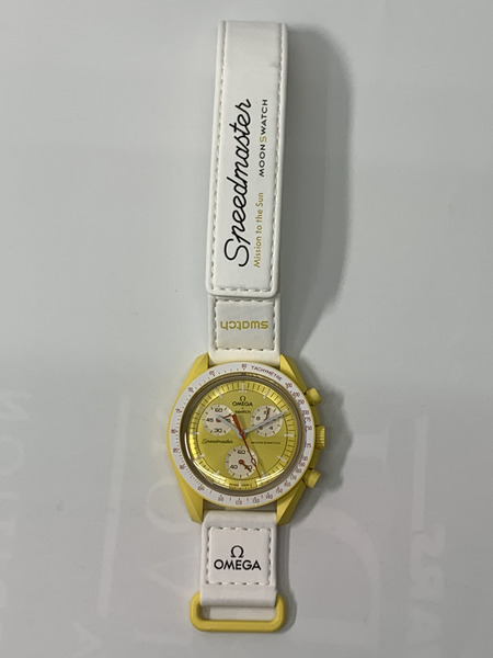 OMEGA×swatch MISSION TO THE SUN SO33J100 ムーンスウォッチ スピードマスター オメガ スウォッチ 腕時計 イエロー文字盤[値下]