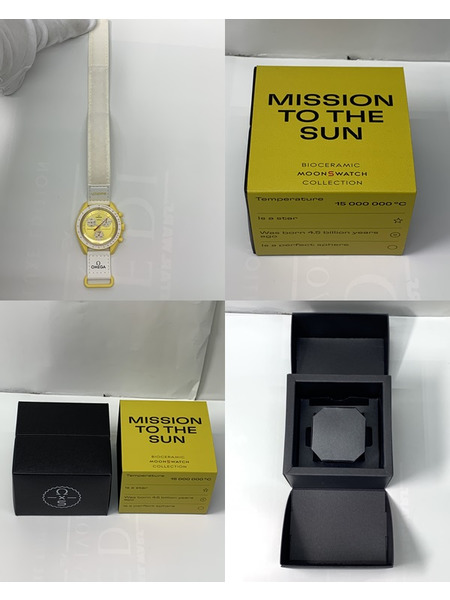 OMEGA×swatch MISSION TO THE SUN SO33J100 ムーンスウォッチ スピードマスター オメガ スウォッチ 腕時計 イエロー文字盤[値下]