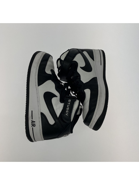 NIKE×STUSSY AIR FORCE 1 '07 MID SP BLK/WHT (27.0)