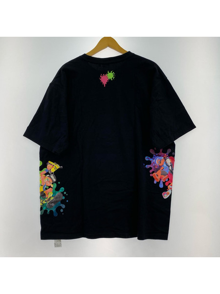 NEW ERA 半袖Tシャツ・カットソー スプラトゥーン カットソー 黒 (XL)