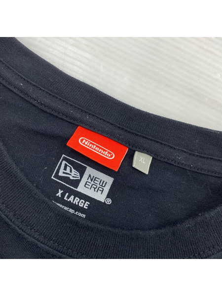 NEW ERA 半袖Tシャツ・カットソー スプラトゥーン カットソー 黒 (XL)