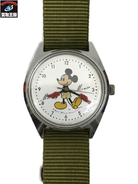 ベルト社外品になりますSEIKO セイコー 手巻き ミッキーマウス 腕時計 ...
