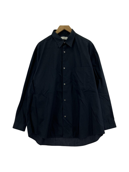 graphpaper 23SS Broad L/S Oversized Regular Collar Shirt 紺[値下]