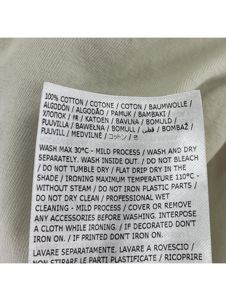 MM6 半袖Tシャツ・カットソー Care Label Print Tee S アイボリー